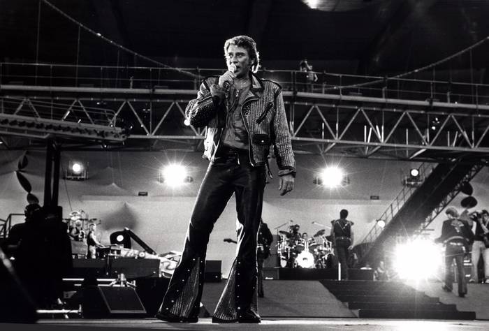 Johnny Hallyday Pendientes Famous Music Star Art Photo Glass Johnny Hallyday Pendientes Famous Music Star Art Photo Glass