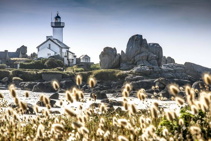 Pontusval fyr i Bretagne Pontusval fyr i Bretagne