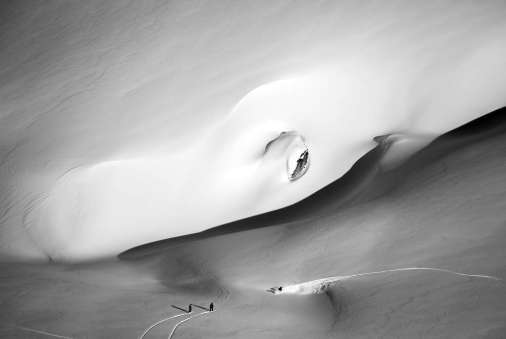 Dans le sens de la pente