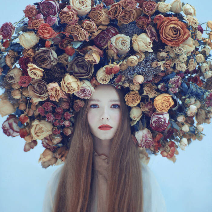 portrait in flowers portrait in flowers