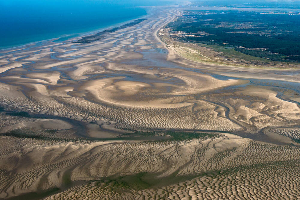 la costa y la bahía del Somme