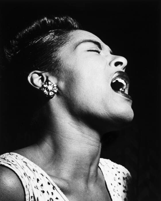 Billie Holiday in de Downbeat Club Billie Holiday in de Downbeat Club