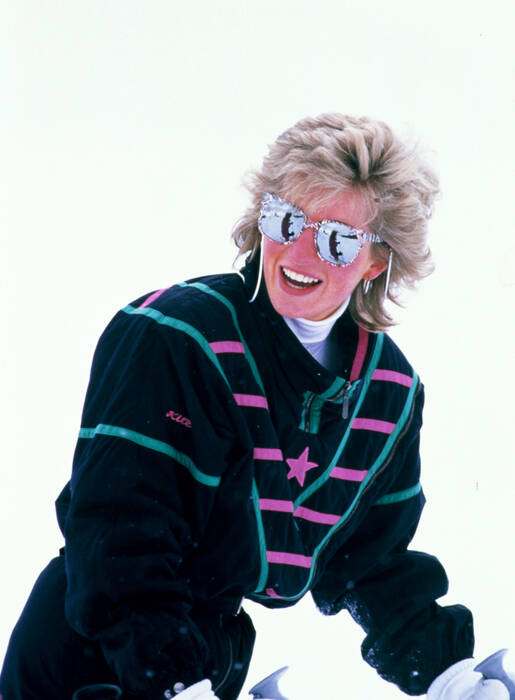 La principessa Diana scia a Klosters La principessa Diana scia a Klosters