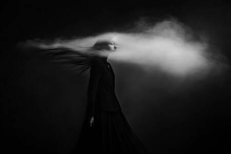 Woman in the cloud 2