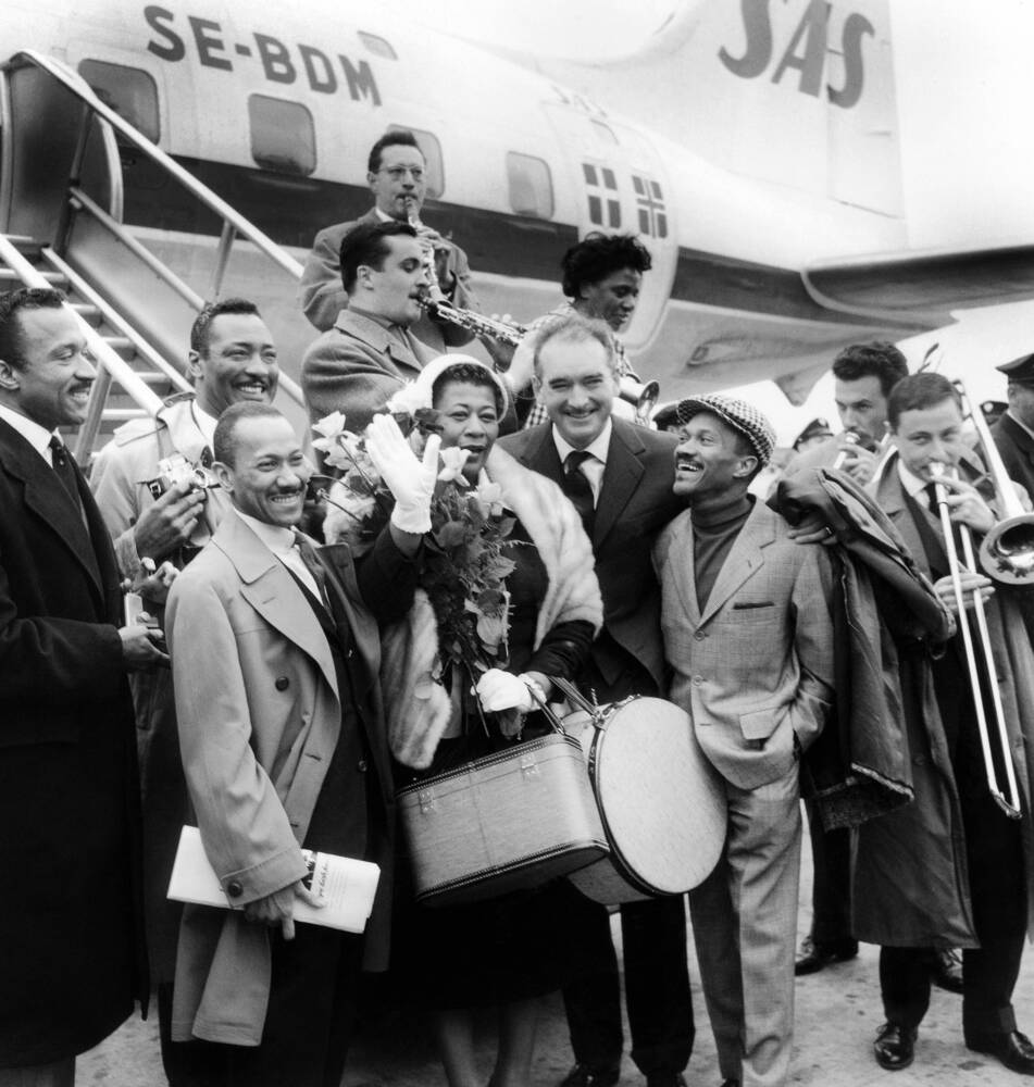 Ella Fitzgerald in Parijs in 1957
