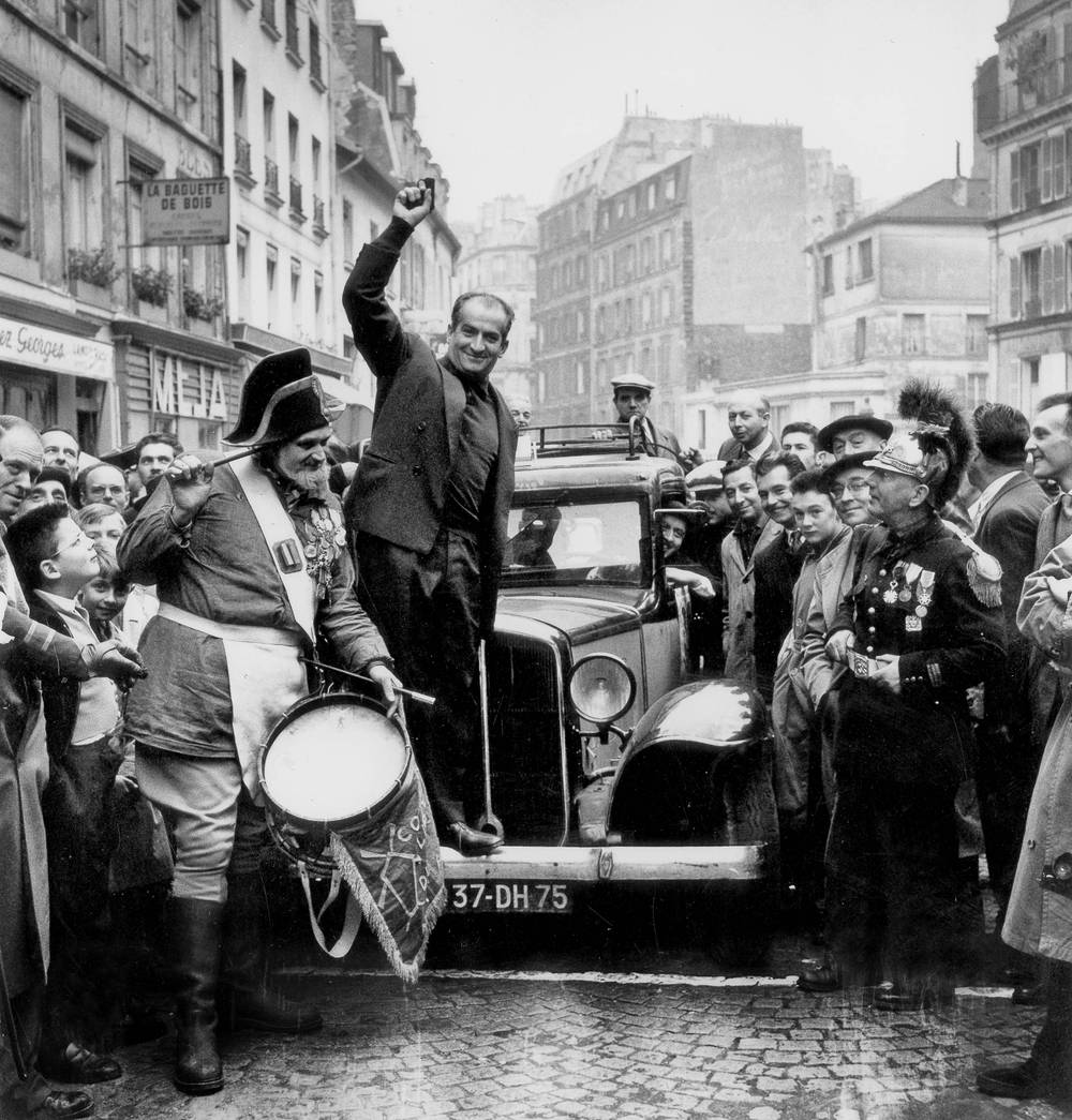 Louis de Funès a Montmartre nel 1958