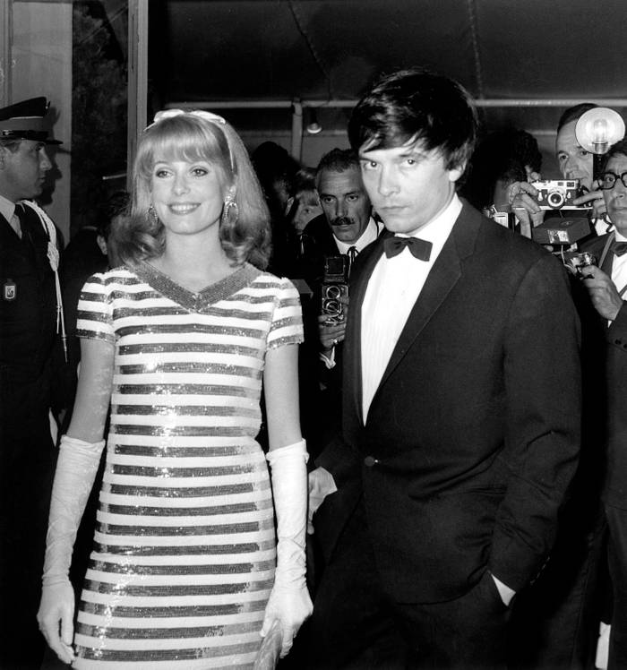 Catherine Deneuve en David Bailey op het filmfestival van Cannes