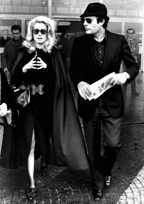 Catherine Deneuve en Marcello Mastroianni 1972