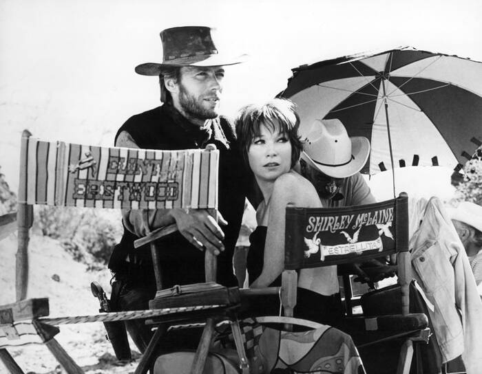 Clint Eastwood en Shirley MacLaine Clint Eastwood en Shirley MacLaine