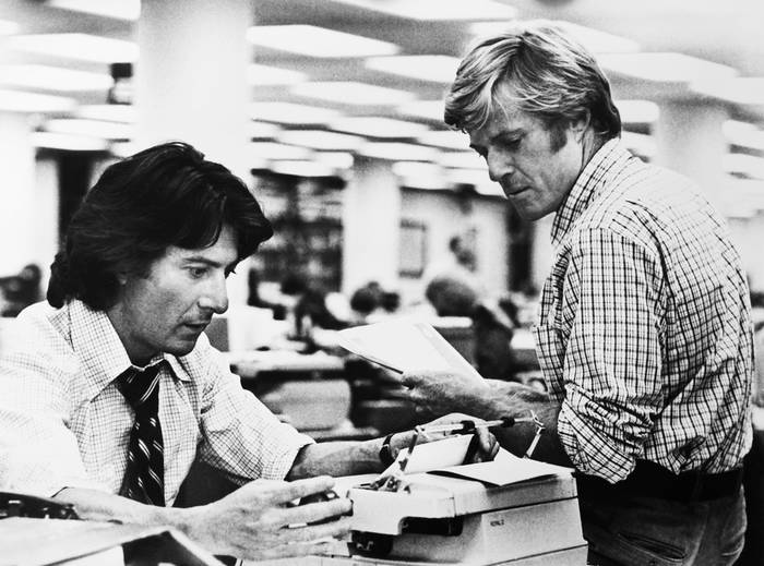 Dustin Hoffman et Robert Redford en 1976 - Photo et Tableau - Editions