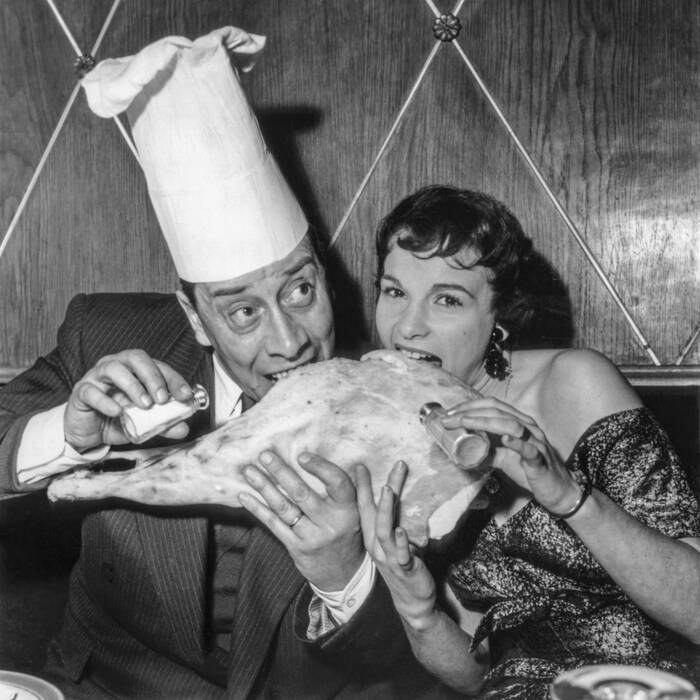 Fernandel e Francoise Arnoul Fernandel e Francoise Arnoul