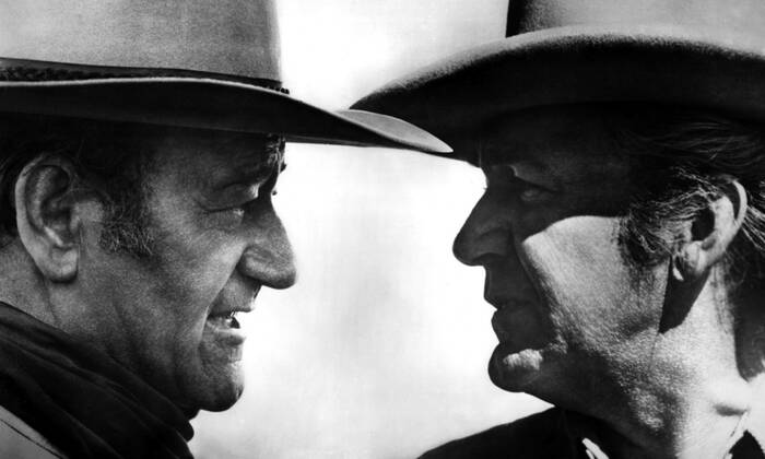 John Wayne en Forrest Tucker
