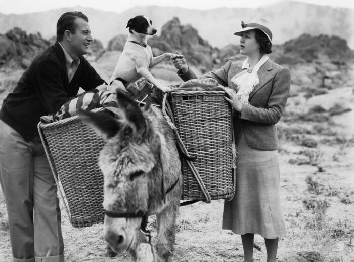 John Wayne en Gwen Gaze