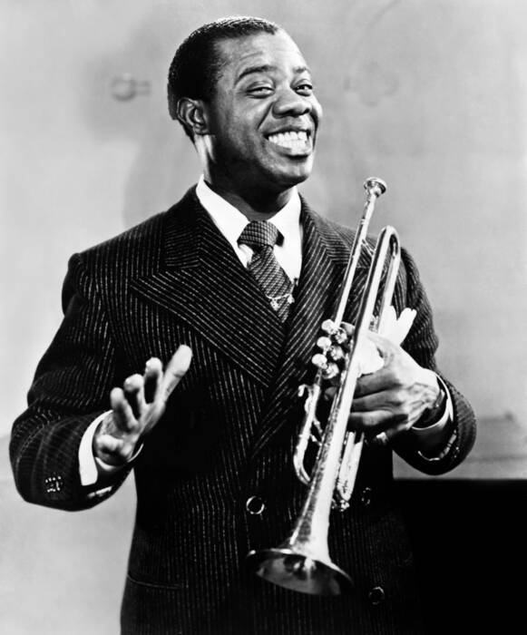 Louis Armstrong Red Hot Jazz Photographic Print For Sale