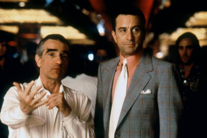 Martin Scorsese & Robert De Niro op de set van "Casino" (1995)