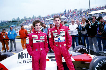 Alain Prost Ayrton Senna Imola Italien 1989