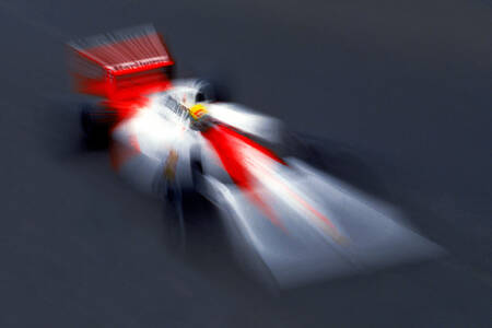 Ayrton Senna konstnärlig hastighetseffekt Velocita Monza 1992