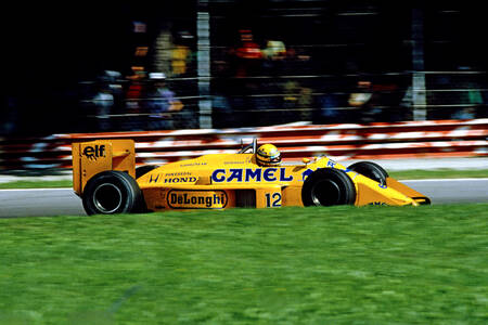 Ayrton Senna F1 Lotus Honda Turbo Monza 1987