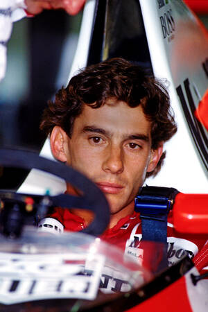 Ayrton Senna McLaren F1 vid USA:s GP i Phoenix 1990