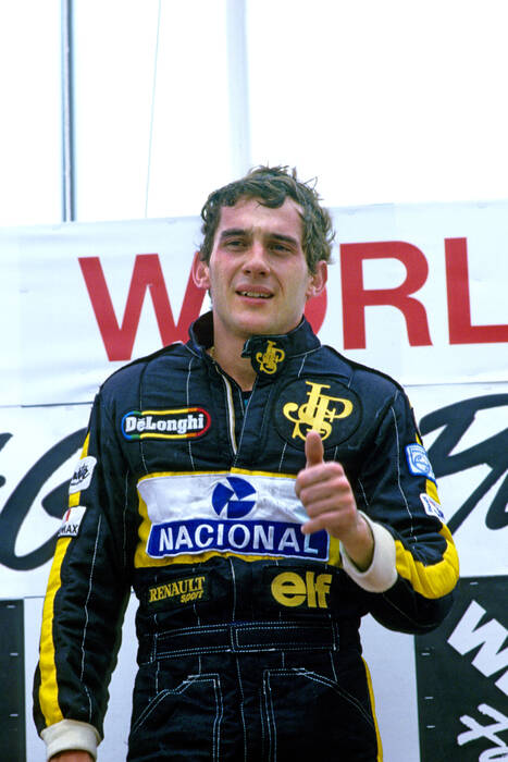 Ayrton Senna podium Detroit VS 1986