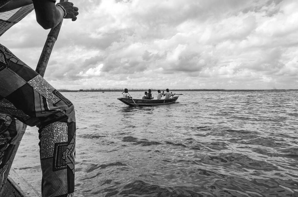 Auf dem Nokoué-See in Benin