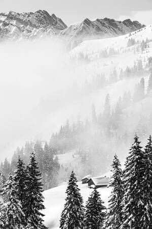 Chalet alpino y macizo de Aravis Chalet alpino y macizo de Aravis