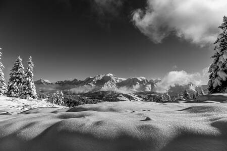 Het Mont Blanc-massief -