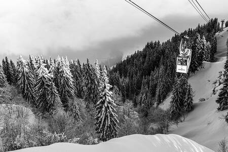 Megève _ kabelbaan Rochebrune