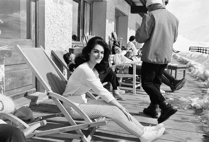 Dalida negli sport invernali Dalida negli sport invernali