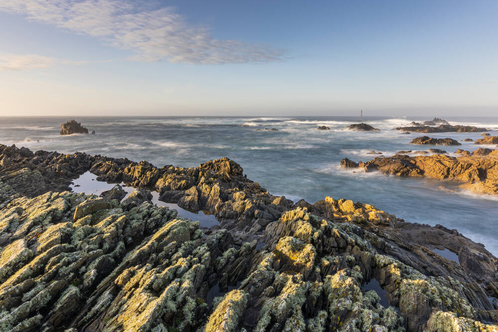 De ijzeren rotsen van Ushant