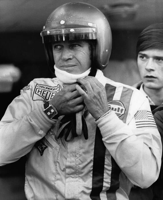 Steve McQueen op de set - Le Mans 1971