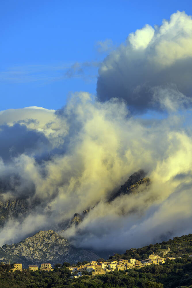 Storm on the Corsican mountains