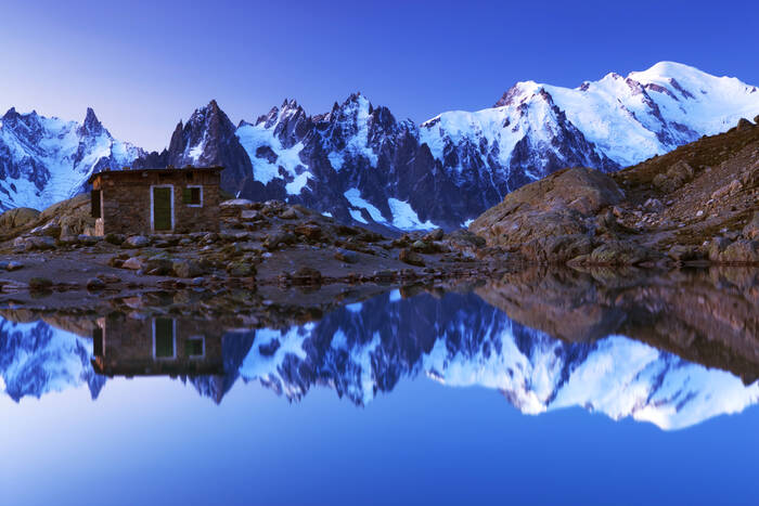 Riflessione del Monte Bianco Riflessione del Monte Bianco