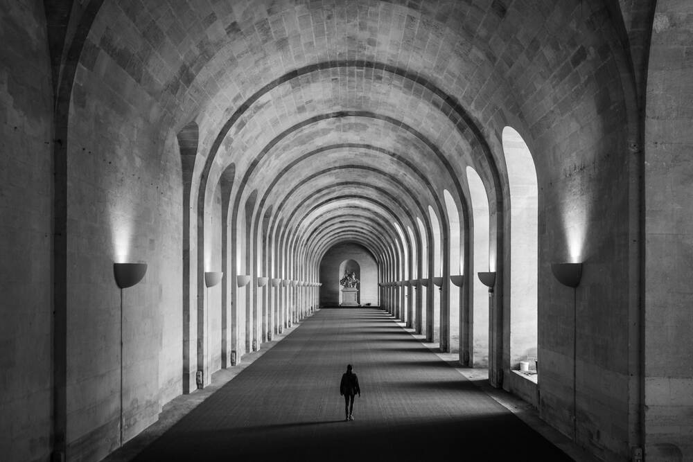 El orangerie del Castillo de Versalles vaciado de sus naranjos