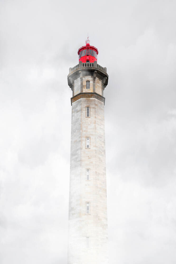 De vuurtoren van Baleines op het Ile de Ré in Frankrijk