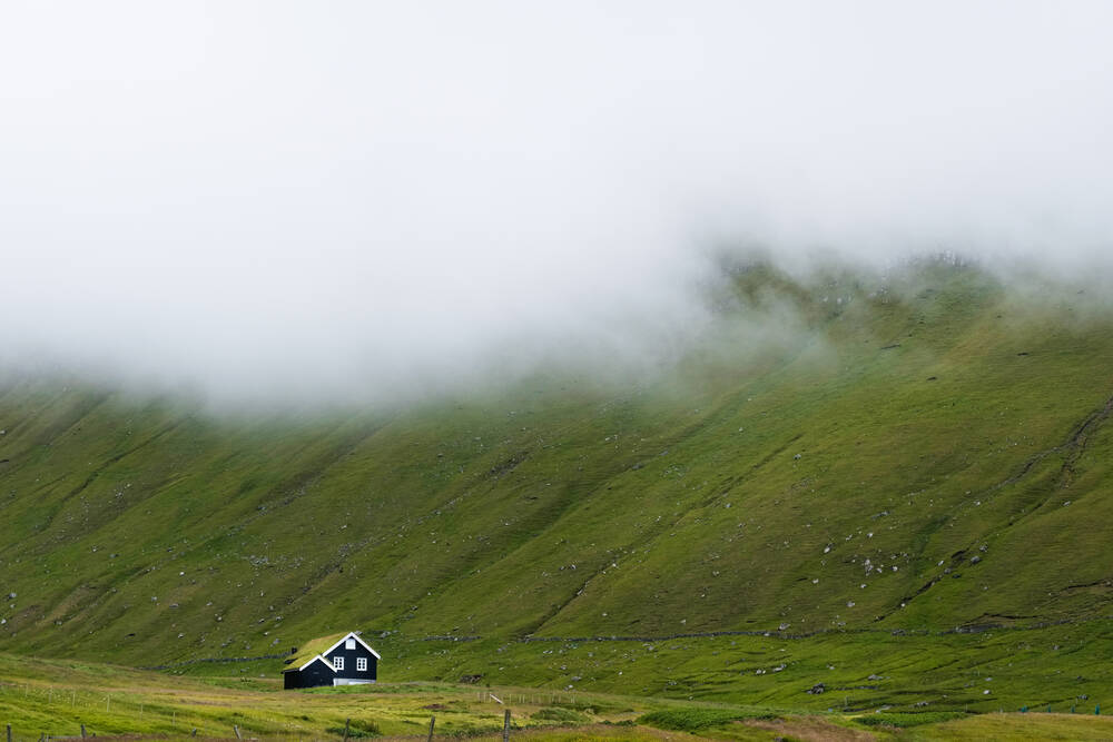 Huis in Gjogv op de Faeröer