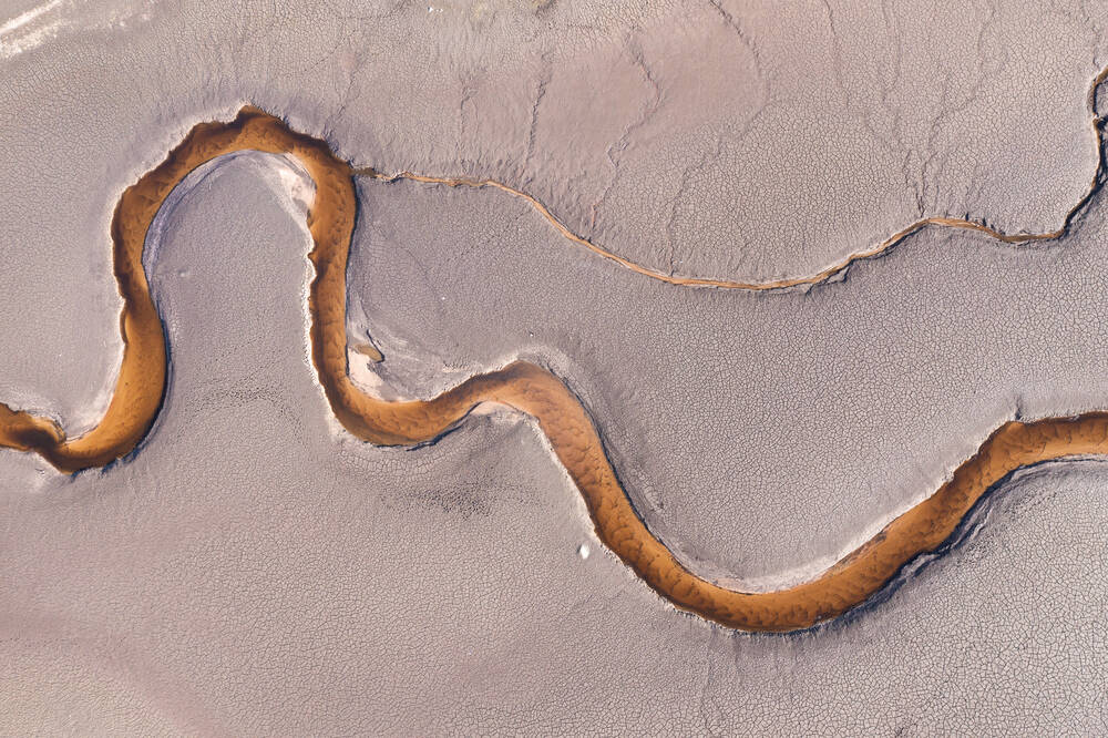 Een leeg meer in de Morvan