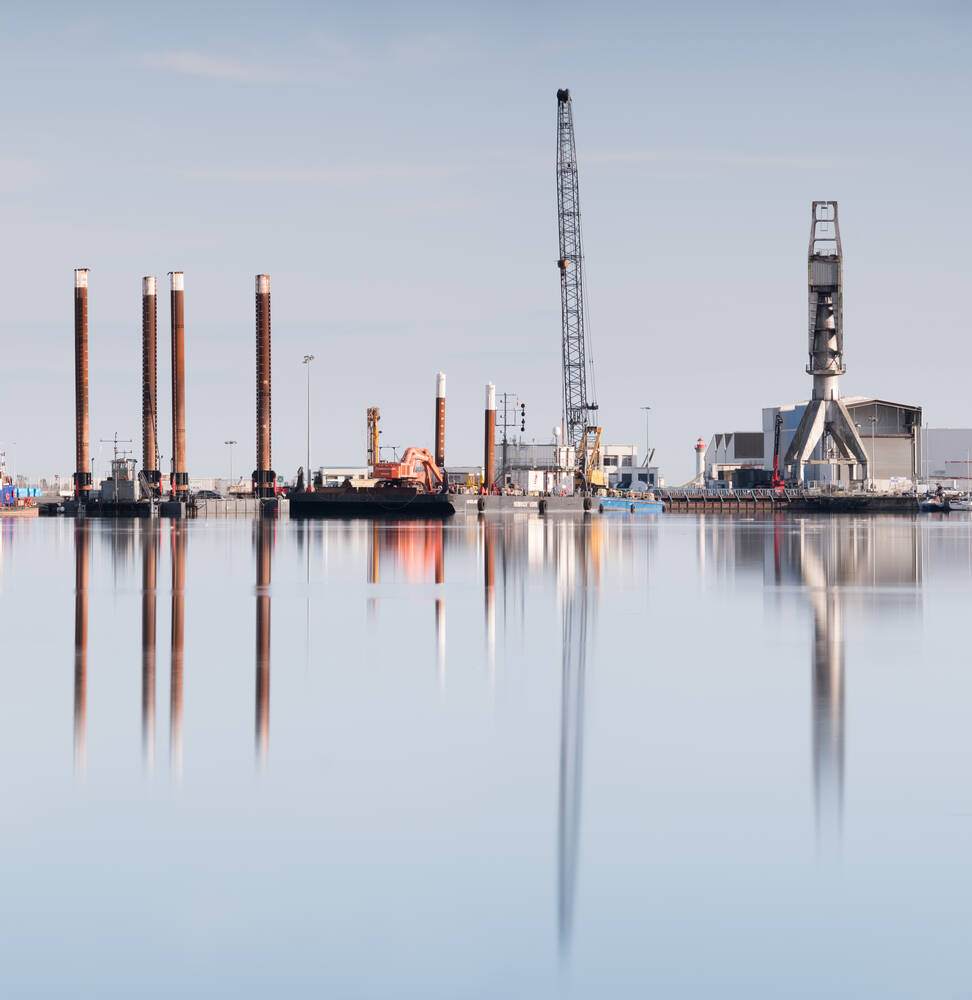 Zone portuaire de Saint Nazaire Photo et Tableau Editions Limitées