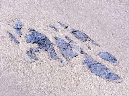 Een gapende wond in een gletsjer