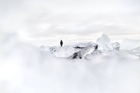 Iceland's black sand and diamond beach - Diamond Beach