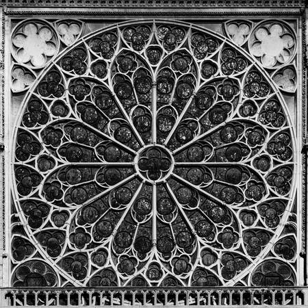 Het roosvenster van de Notre Dame de Paris