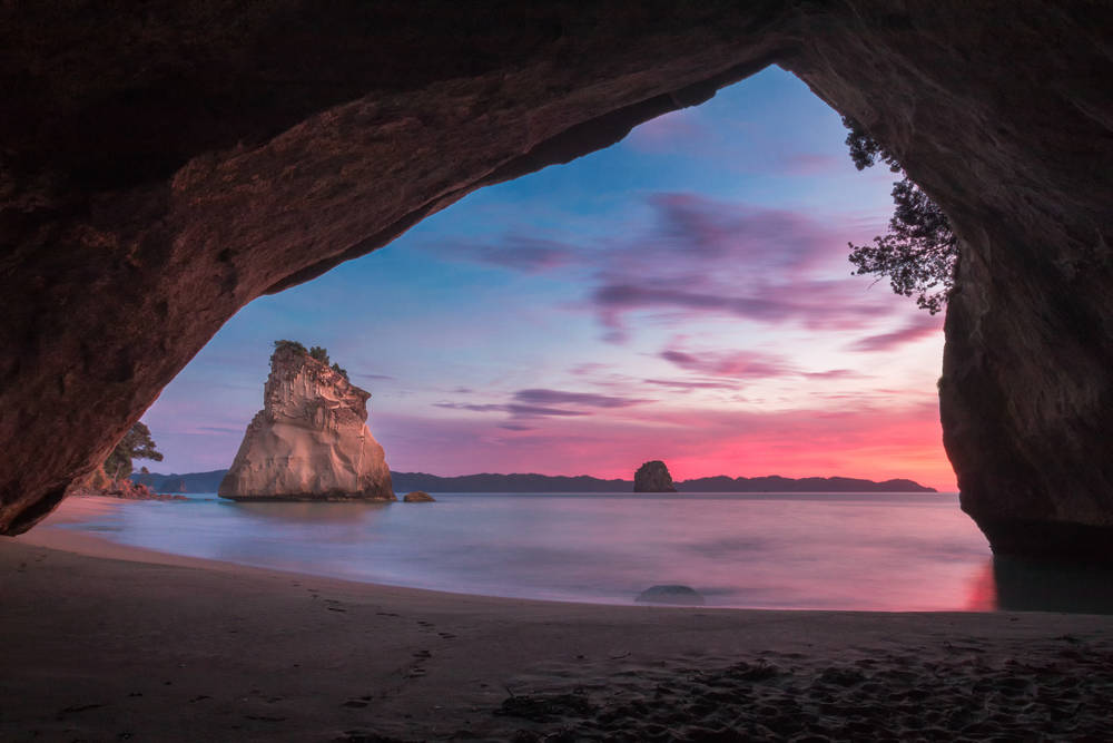Cathedral Cove Photographic Print For Sale