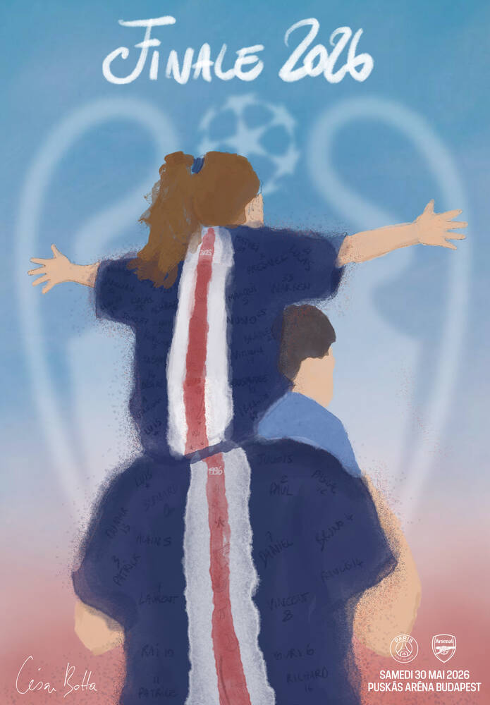 AFFICHE FINALE PARIS SAINT-GERMAIN - ARSENAL