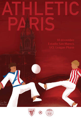 ATHLETIC CLUB - PARIS SAINT-GERMAIN POSTER