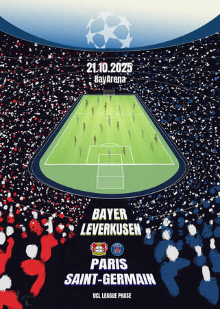 LEVERKUSEN - PARIS SAINT-GERMAIN POSTER