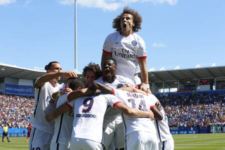 Célébration face à l'Olympique Lyonnais Célébration face à l'Olympique Lyonnais