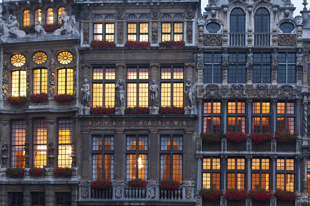Grand Place building facade Belgium