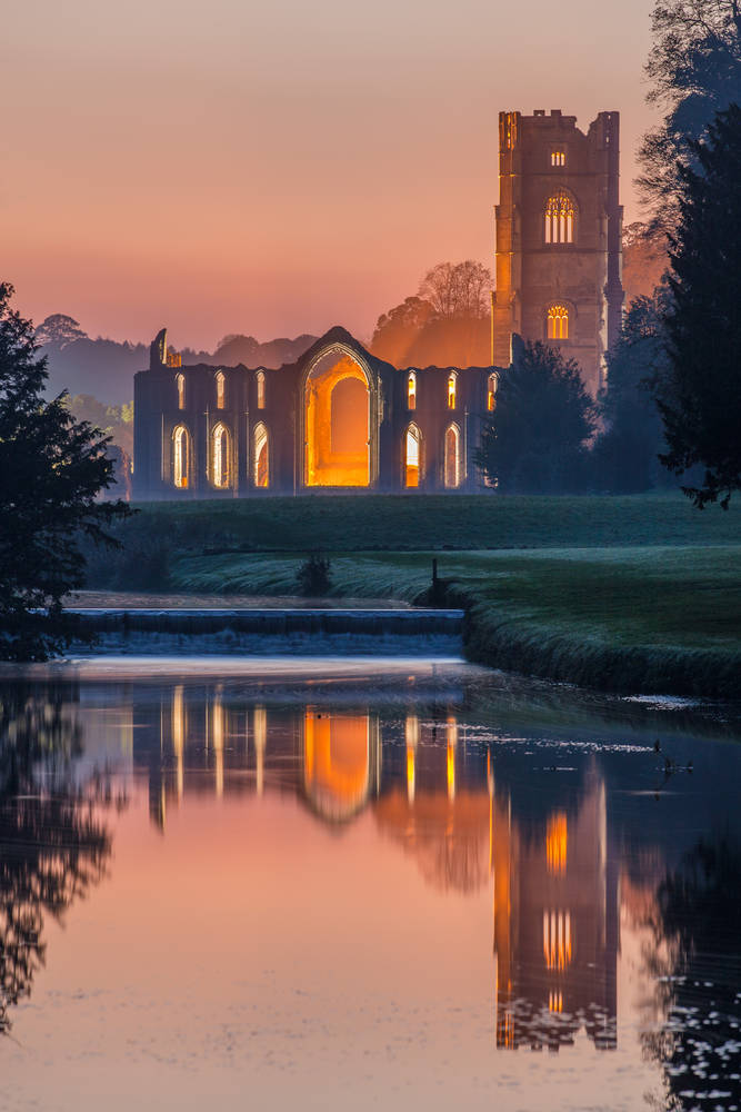 The Cistercian monastery of Fountains Abbey