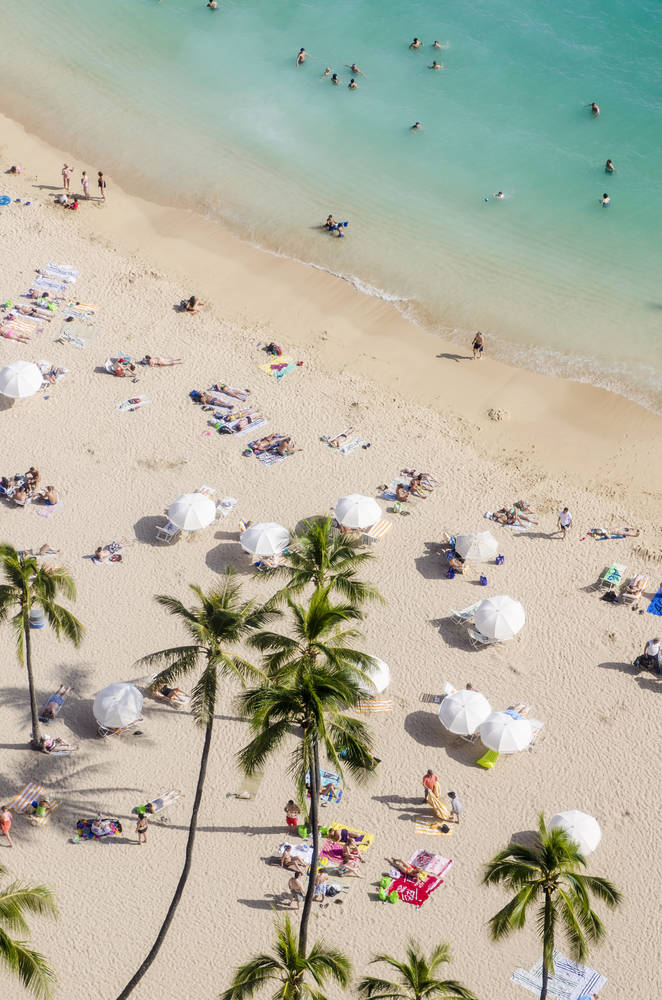 Waikiki Beach in Honolulu, USA