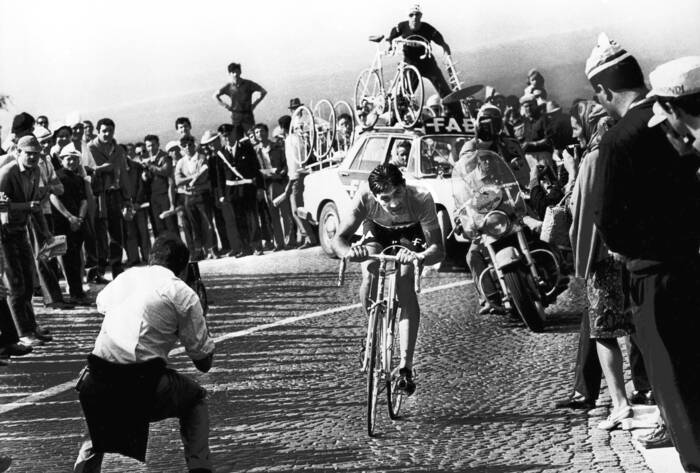 POSTER MANIFESTO LOCANDINA Ciclismo Gino Bartali Giro d'Italia Stampa 32x47 Cm. EUR 18,00 - IT